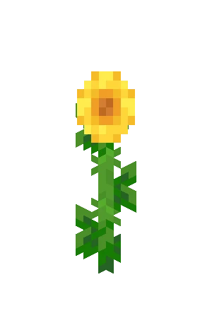 해바라기 (Minecraft Wiki 게임 렌더)