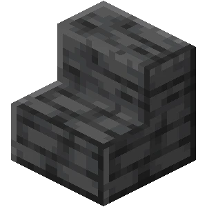 윤나는 심층암 계단 (Minecraft Wiki 게임 렌더)