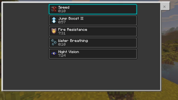 효과 (Minecraft Wiki 게임 렌더)