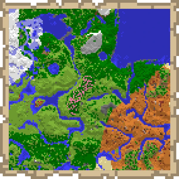 지도 (Minecraft Wiki 게임 렌더)