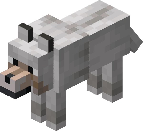 늑대 (Minecraft Wiki 게임 렌더)