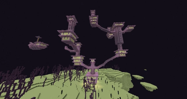 엔드 고지 (Minecraft Wiki 게임 렌더)