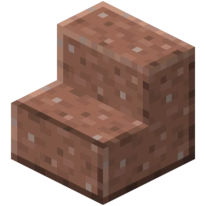 윤나는 화강암 계단 (Minecraft Wiki 게임 렌더)