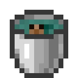 올챙이가 담긴 양동이 (Minecraft Wiki 게임 렌더)