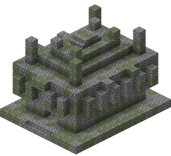 정글 피라미드 (Minecraft Wiki 게임 렌더)