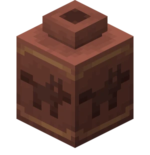짖음 도자기 조각 (Minecraft Wiki 게임 렌더)