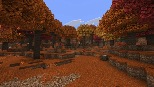 얼룩덜룩한 숲 (Minecraft Wiki 게임 렌더)
