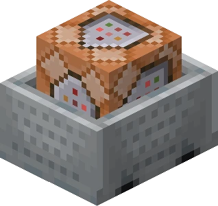 명령 블록이 실린 광산 수레 (Minecraft Wiki 게임 렌더)