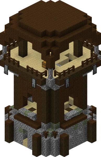 약탈자 전초기지 (Minecraft Wiki 게임 렌더)