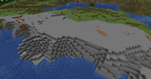 돌 해안 (Minecraft Wiki 게임 렌더)