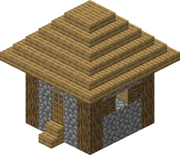 Plains Village (Minecraft Wiki 게임 렌더)