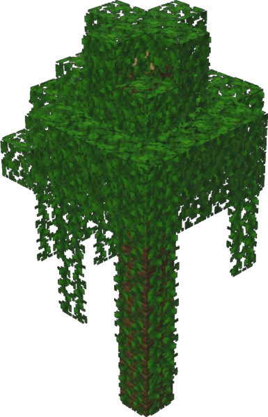 정글나무 (지물) (Minecraft Wiki 게임 렌더)