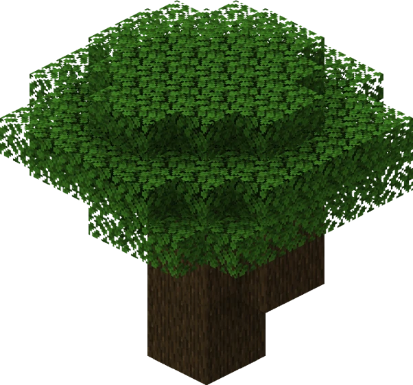 Dark Oak (Minecraft Wiki 게임 렌더)