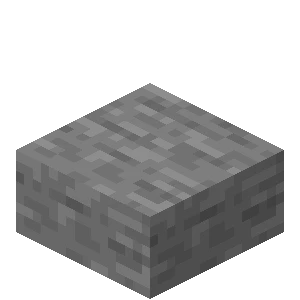 돌 반 블록 (Minecraft Wiki 게임 렌더)