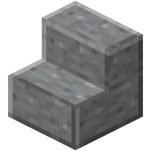 윤나는 안산암 계단 (Minecraft Wiki 게임 렌더)