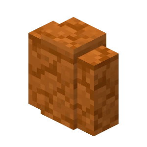 붉은 사암 담장 (Minecraft Wiki 게임 렌더)