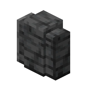 윤나는 심층암 담장 (Minecraft Wiki 게임 렌더)
