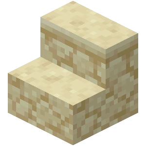 사암 계단 (Minecraft Wiki 게임 렌더)