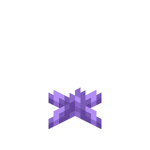 자수정 군집 (Minecraft Wiki 게임 렌더)