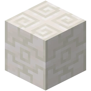 조각된 석영 블록 (Minecraft Wiki 게임 렌더)