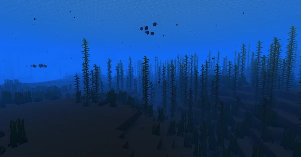 깊고 미지근한 바다 (Minecraft Wiki 게임 렌더)