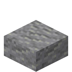 안산암 반 블록 (Minecraft Wiki 게임 렌더)