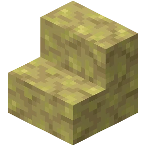 유황 계단 (Minecraft Wiki 게임 렌더)