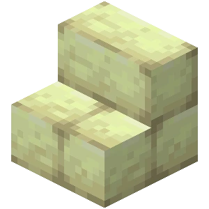 엔드 석재 벽돌 계단 (Minecraft Wiki 게임 렌더)