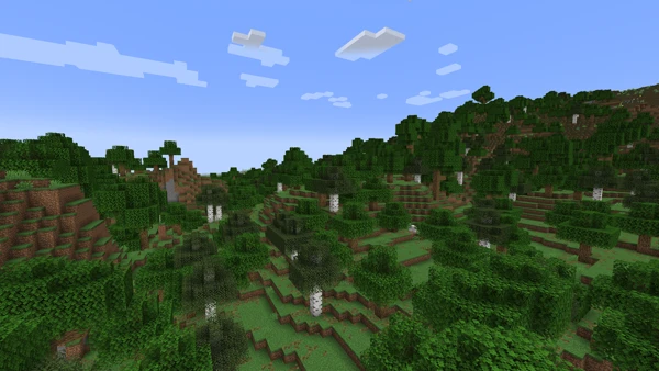 숲 (Minecraft Wiki 게임 렌더)