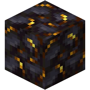 황금이 박힌 흑암 (Minecraft Wiki 게임 렌더)