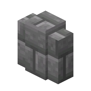 석재 벽돌 담장 (Minecraft Wiki 게임 렌더)