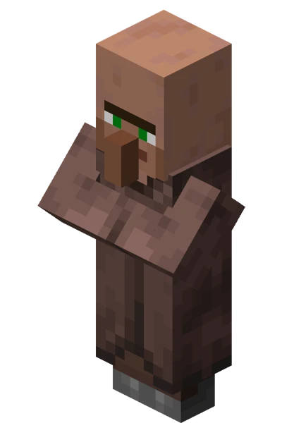주민 (Minecraft Wiki 게임 렌더)