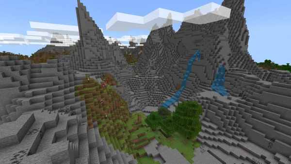 돌 봉우리 (Minecraft Wiki 게임 렌더)