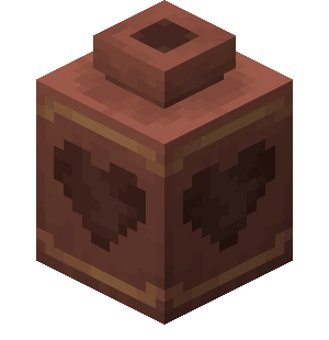 심장 도자기 조각 (Minecraft Wiki 게임 렌더)