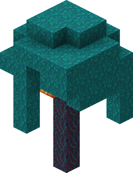 Huge Warped Fungus (Minecraft Wiki 게임 렌더)