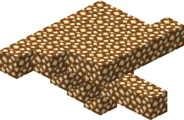 Glowstone Blob (Minecraft Wiki 게임 렌더)