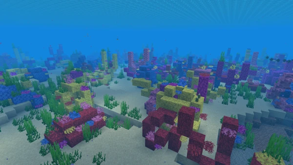 따뜻한 바다 (Minecraft Wiki 게임 렌더)