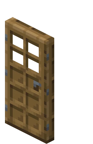 나무 문 (Minecraft Wiki 게임 렌더)