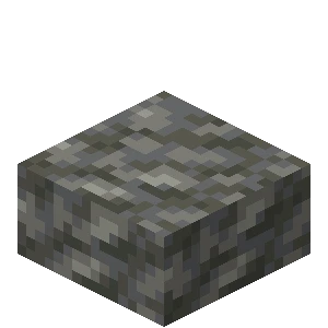 응회암 반 블록 (Minecraft Wiki 게임 렌더)