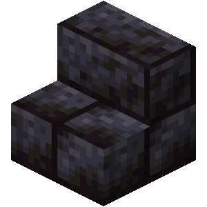 윤나는 흑암 벽돌 계단 (Minecraft Wiki 게임 렌더)