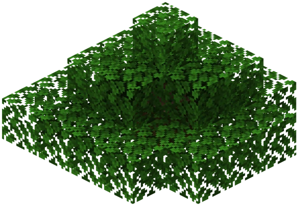 Jungle Bush (Minecraft Wiki 게임 렌더)