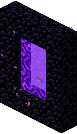 네더 차원문 (Minecraft Wiki 게임 렌더)