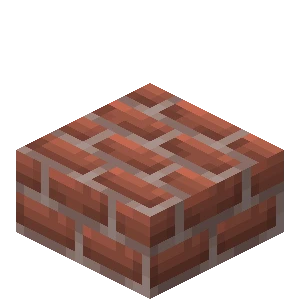 벽돌 반 블록 (Minecraft Wiki 게임 렌더)