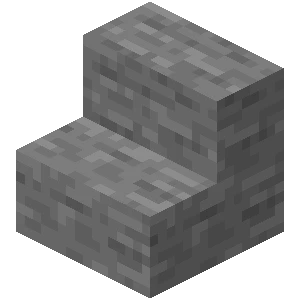 돌 계단 (Minecraft Wiki 게임 렌더)
