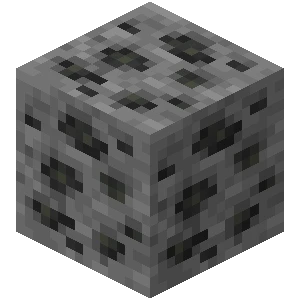 석탄 광석 (Minecraft Wiki 게임 렌더)