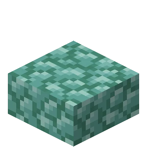 프리즈머린 반 블록 (Minecraft Wiki 게임 렌더)