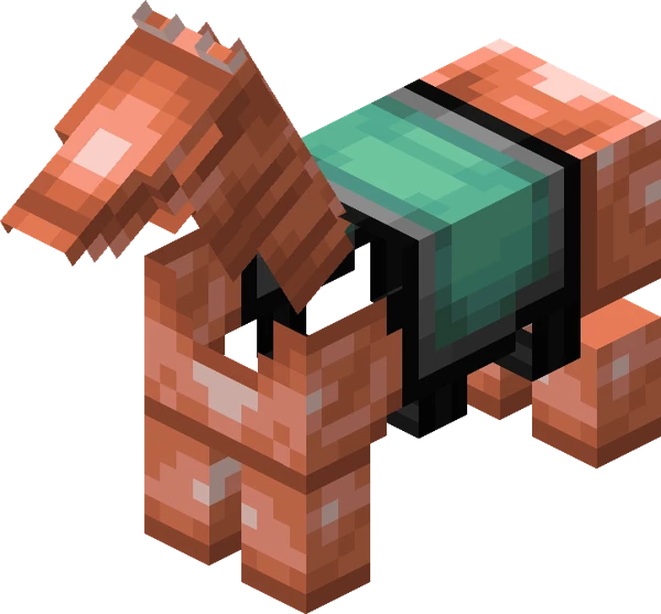구리 말 갑옷 (Minecraft Wiki 게임 렌더)