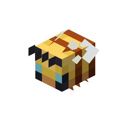 꿀벌 (Minecraft Wiki 게임 렌더)