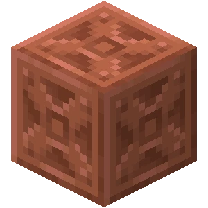 조각된 구리 (Minecraft Wiki 게임 렌더)