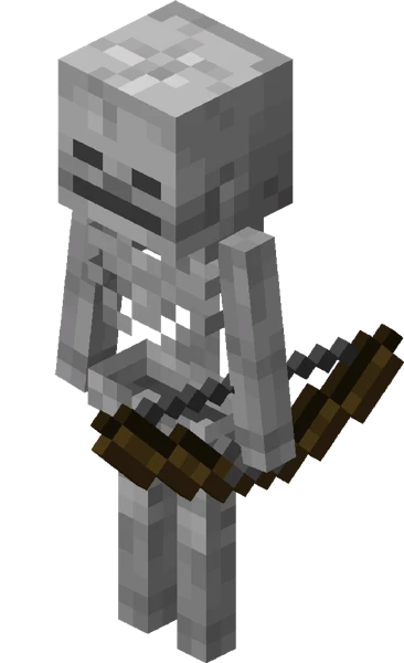 스켈레톤 (Minecraft Wiki 게임 렌더)